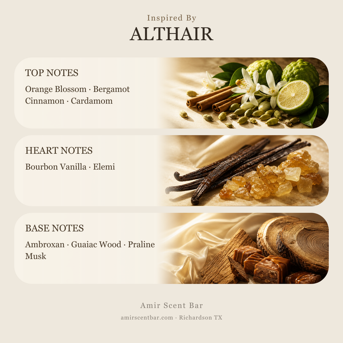 ALTHAIR fragrance notes