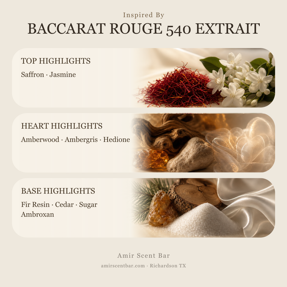BACCARAT ROUGE 540 EXTRAIT fragrance notes