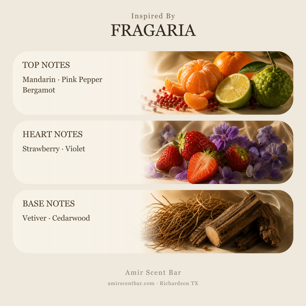 FRAGARIA fragrance notes