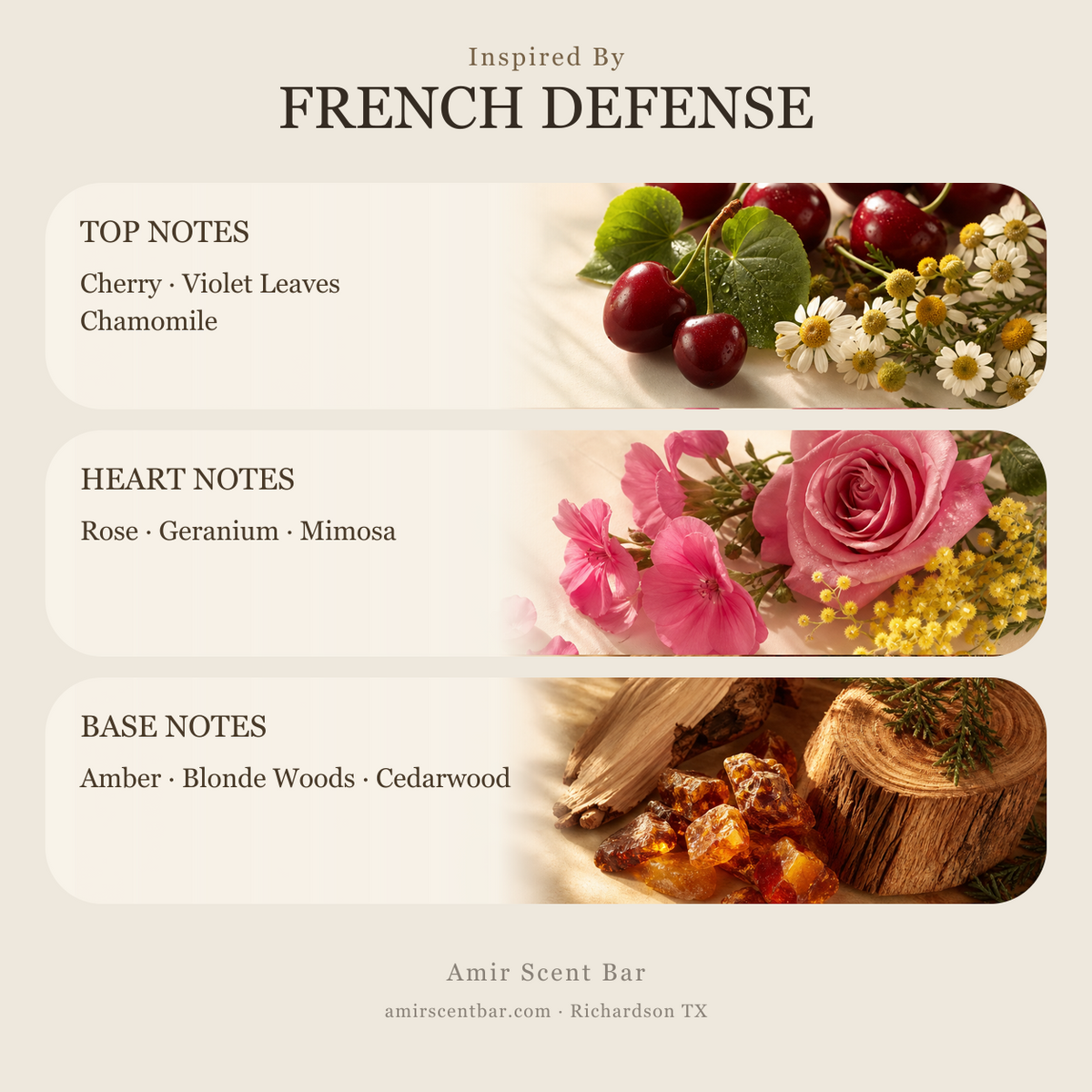 FRENCH DEFENSE fragrance notes