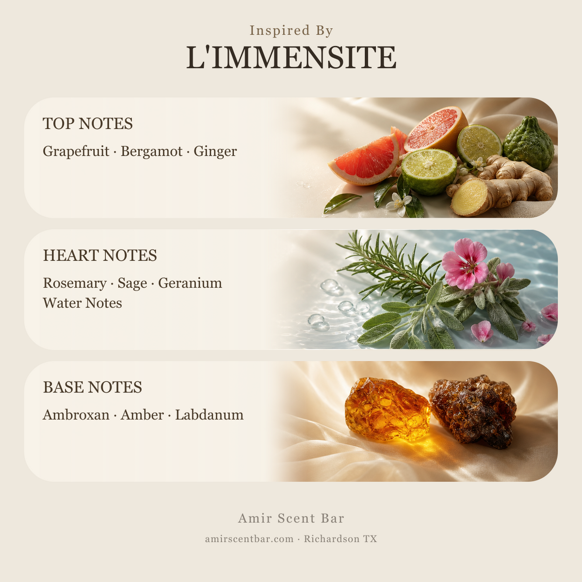 L'IMMENSITE fragrance notes