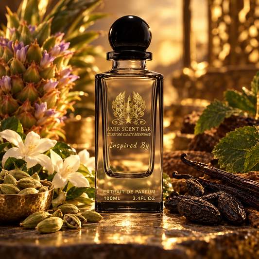 MADAWI GOLD EDITION by Amir Scent Bar with a scene inspired by its fragrance notes