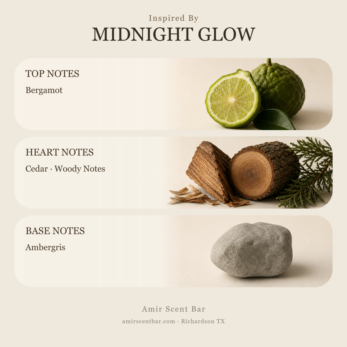 MIDNIGHT GLOW fragrance notes