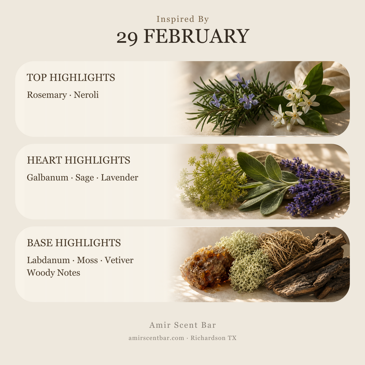 29 FEBRUARY fragrance notes