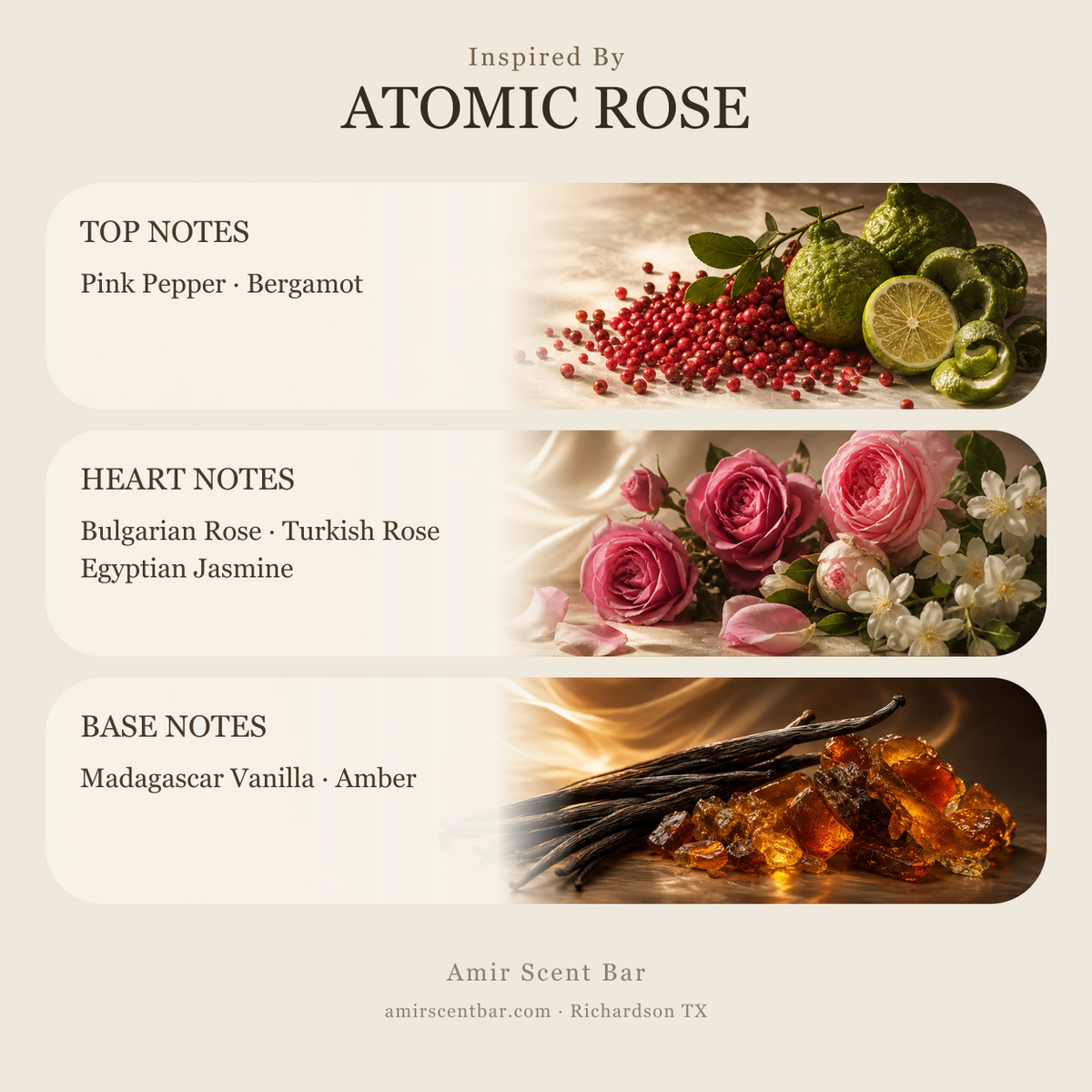 ATOMIC ROSE fragrance notes