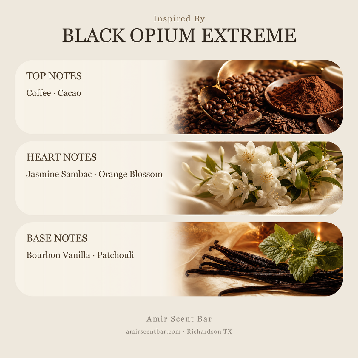 BLACK OPIUM EXTREME fragrance notes