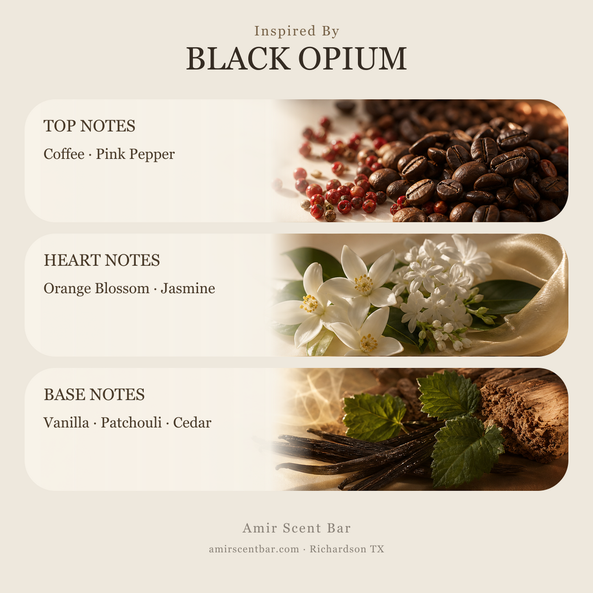 BLACK OPIUM fragrance notes
