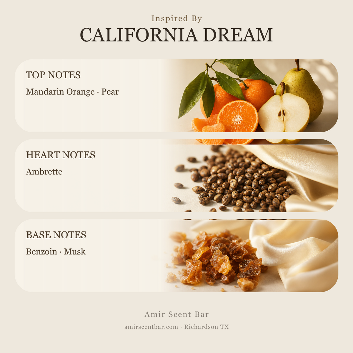 CALIFORNIA DREAM fragrance notes