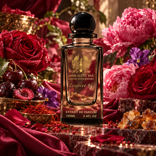 CARMINA by Amir Scent Bar in a scent-inspired editorial setting