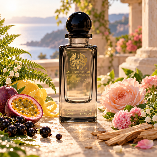 CASSIOPEA by Amir Scent Bar with a scene inspired by its fragrance notes