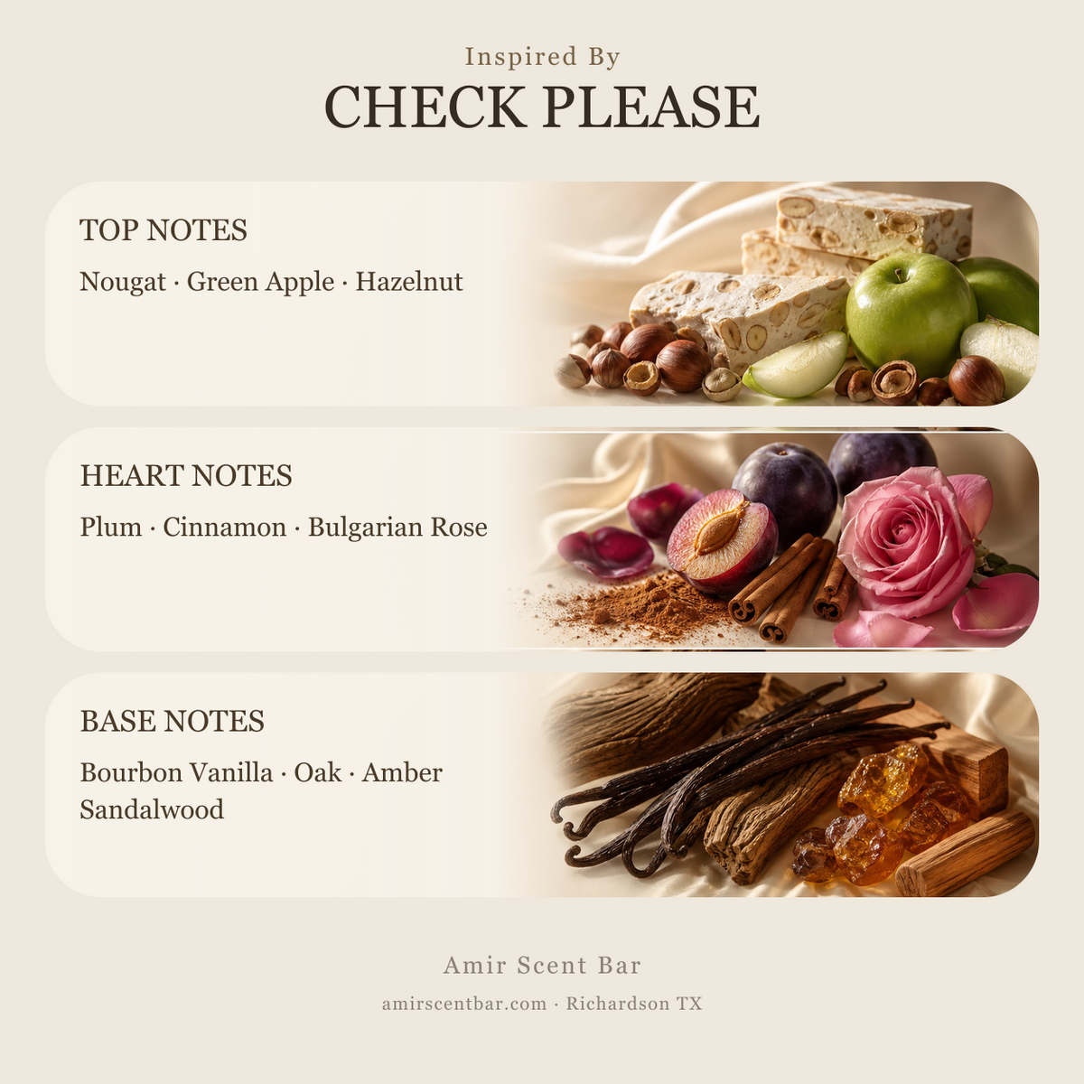 CHECK PLEASE fragrance notes