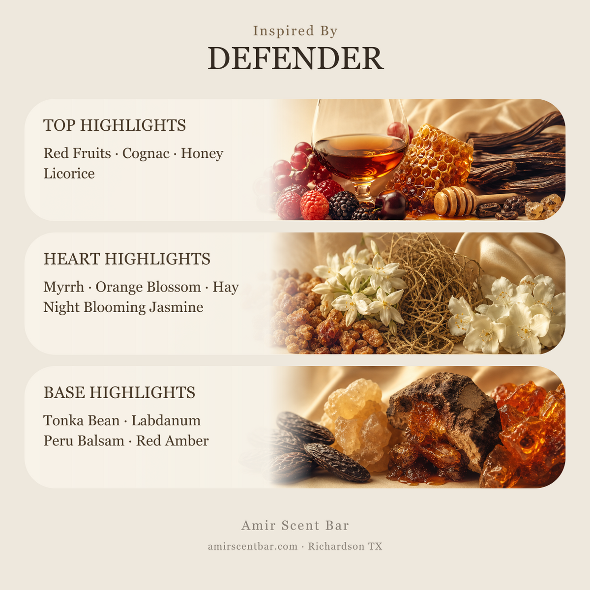DEFENDER fragrance notes