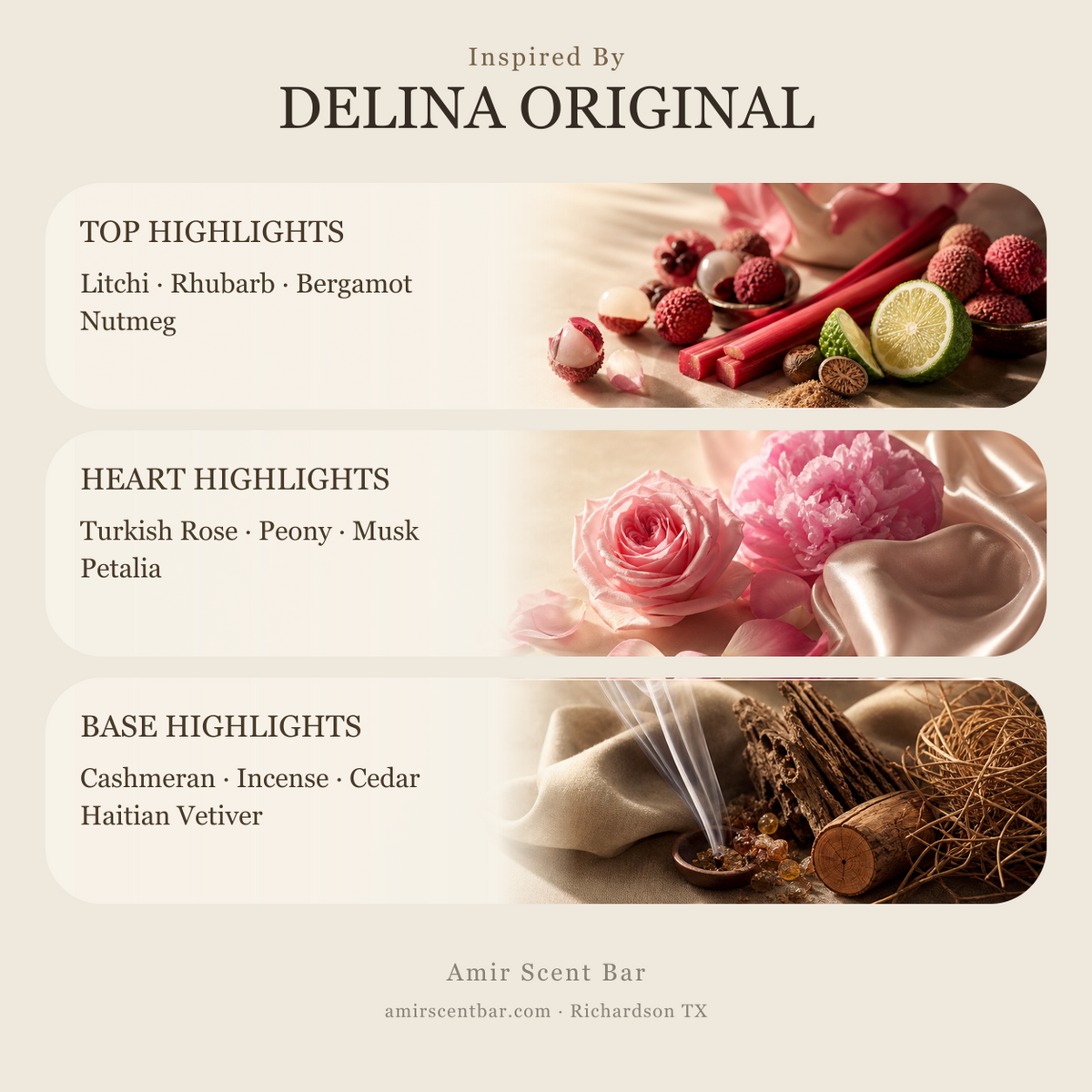 DELINA ORIGINAL fragrance notes