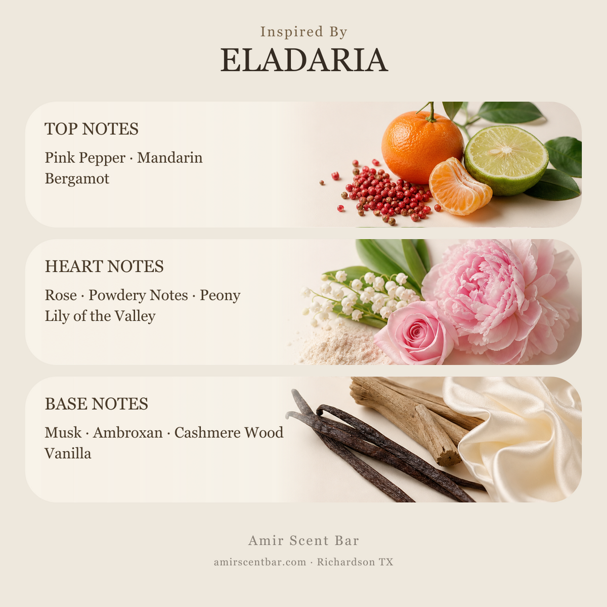ELADARIA fragrance notes