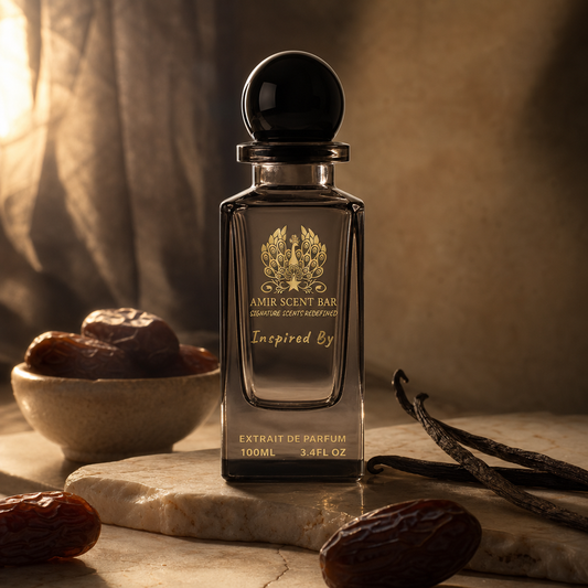 EMIRATE MUSK — cinematic scent-note still life