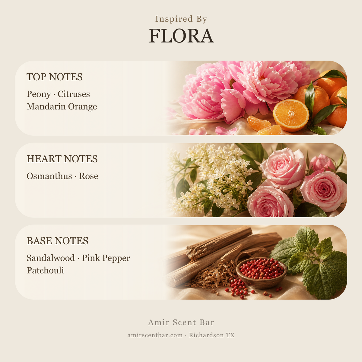 FLORA fragrance notes