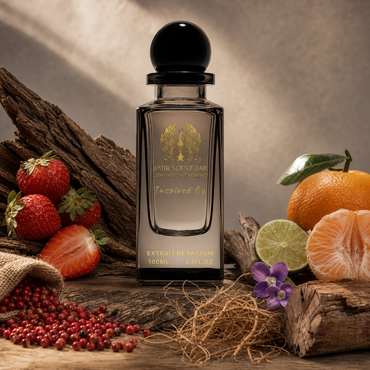FRAGARIA — cinematic scent-note still life