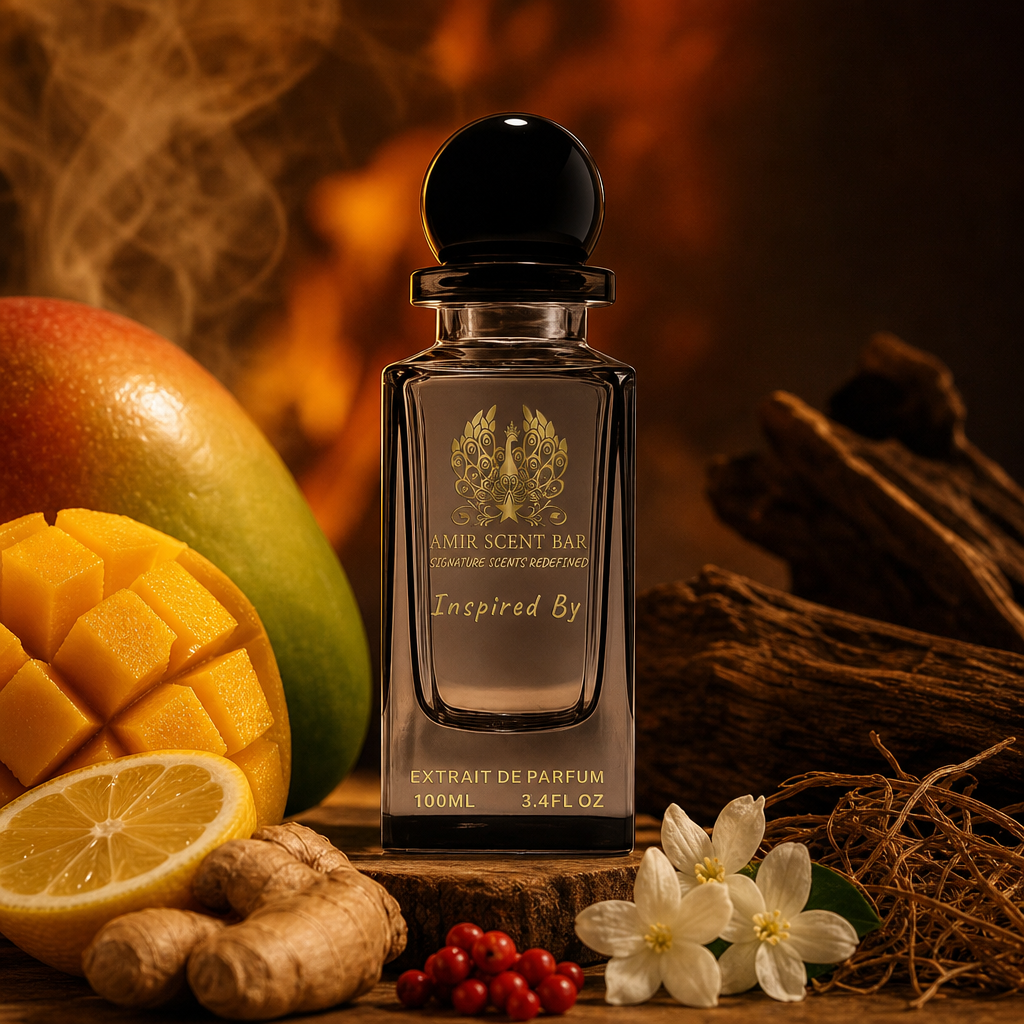 GOD OF FIRE — cinematic scent-note still life