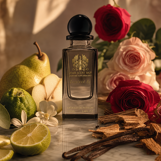 Impadia by Amir Scent Bar with pear, roses, citrus, orange flower, vanilla and sandalwood