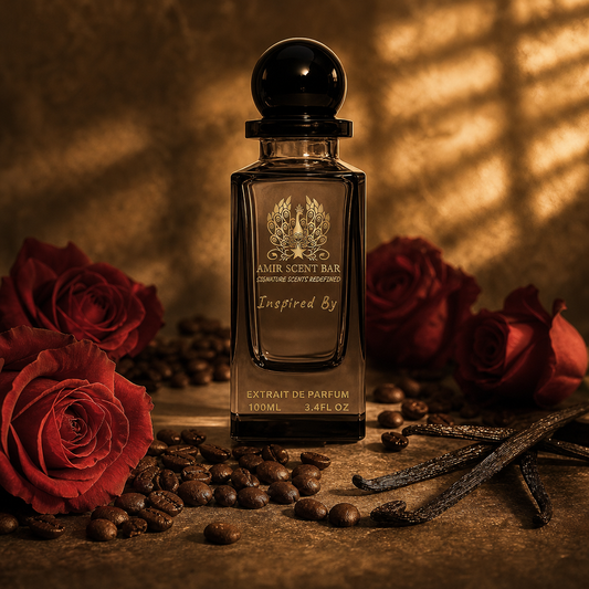 INTENSE CAFE by Amir Scent Bar with coffee, rose and vanilla notes