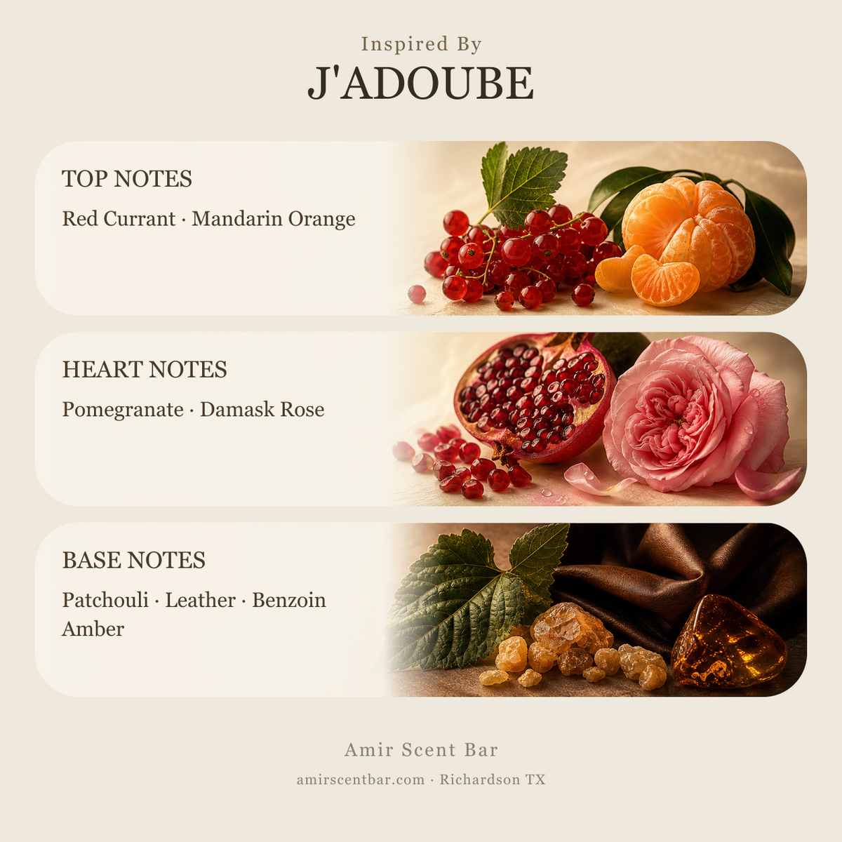 J'ADOUBE fragrance notes