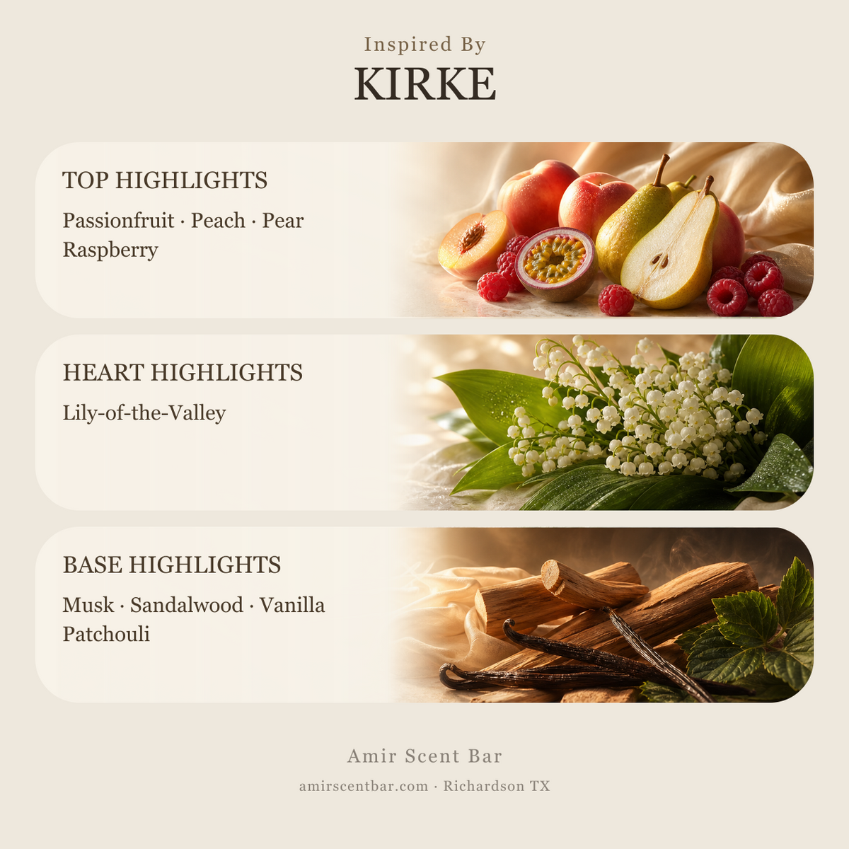 KIRKE fragrance notes