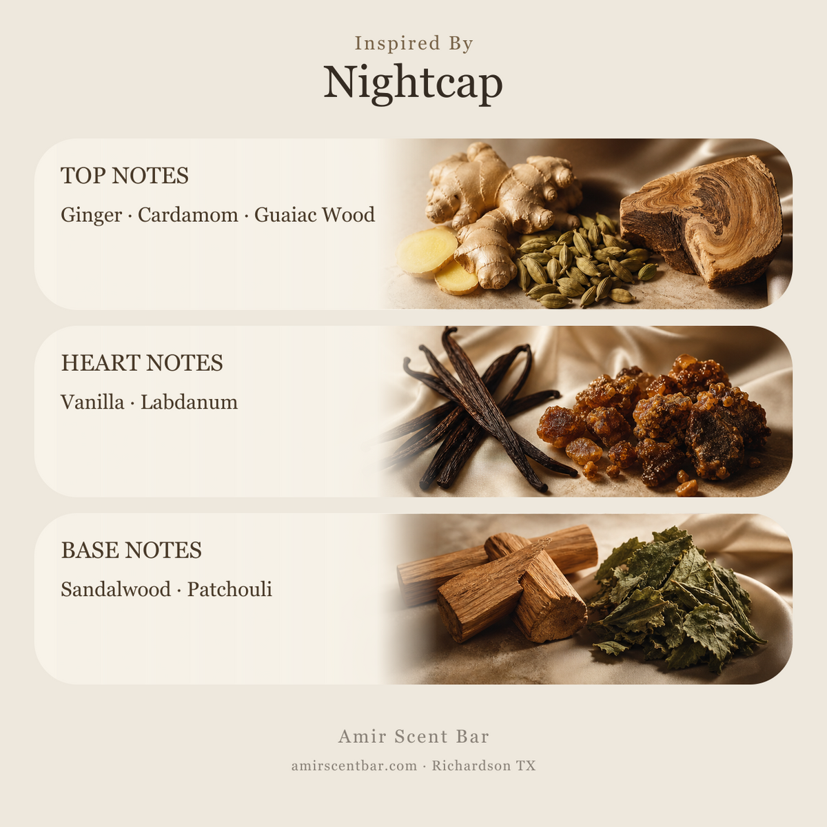 Nightcap fragrance notes