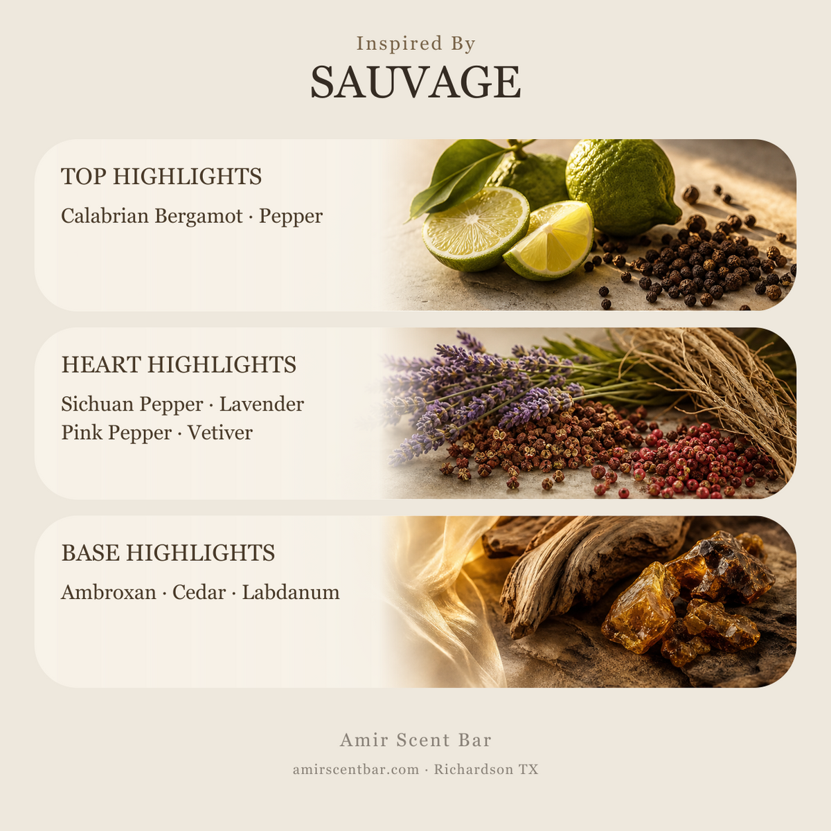 SAUVAGE fragrance notes