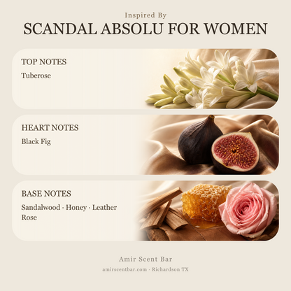 SCANDAL ABSOLU FOR WOMEN fragrance notes