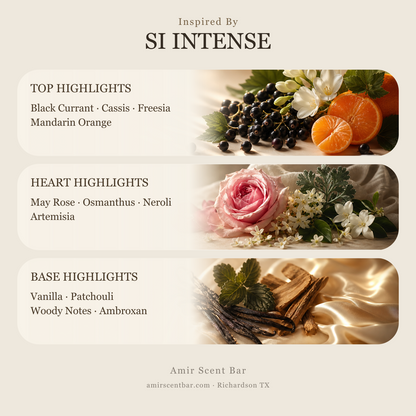 SI INTENSE fragrance notes