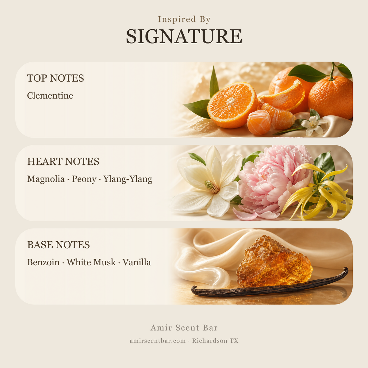 SIGNATURE fragrance notes