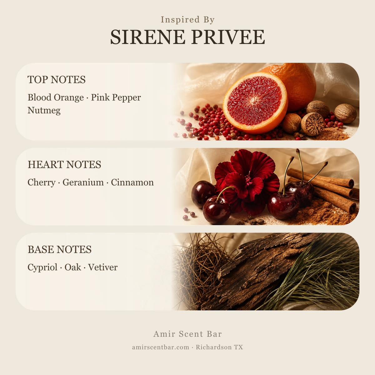 SIRENE PRIVEE fragrance notes