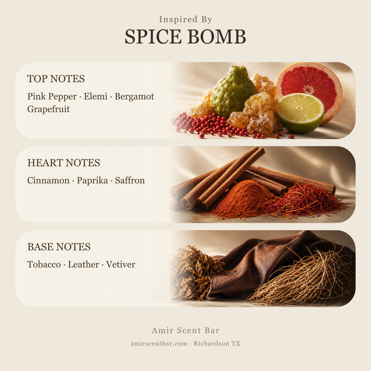 SPICE BOMB fragrance notes