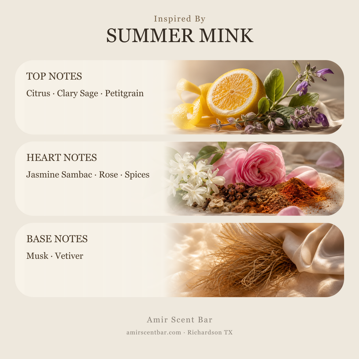 SUMMER MINK fragrance notes
