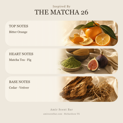 THE MATCHA 26 fragrance notes