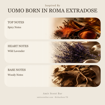 UOMO BORN IN ROMA EXTRADOSE fragrance notes