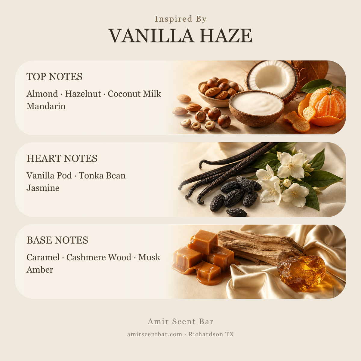 VANILLA HAZE fragrance notes