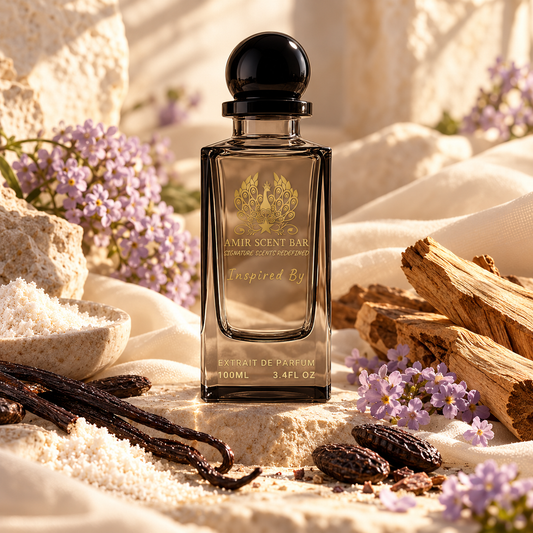 VANILLA POWDER EXTRAIT by Amir Scent Bar with a scene inspired by its fragrance notes