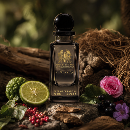 Wild Vetiver by Amir Scent Bar with vetiver, cedar, bergamot, pepper, rose and blackcurrant
