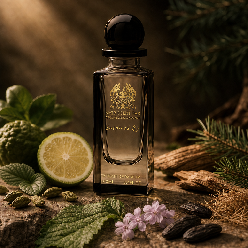 WOW by Amir Scent Bar with cardamom, violet leaf, bergamot, fir, vetiver, geranium and tonka