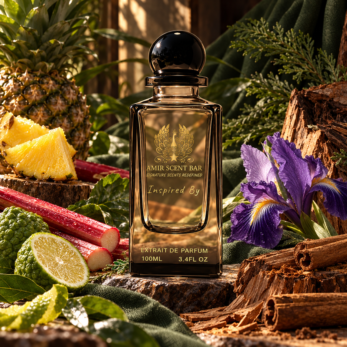 X FOR MEN by Amir Scent Bar in a scent-inspired editorial setting