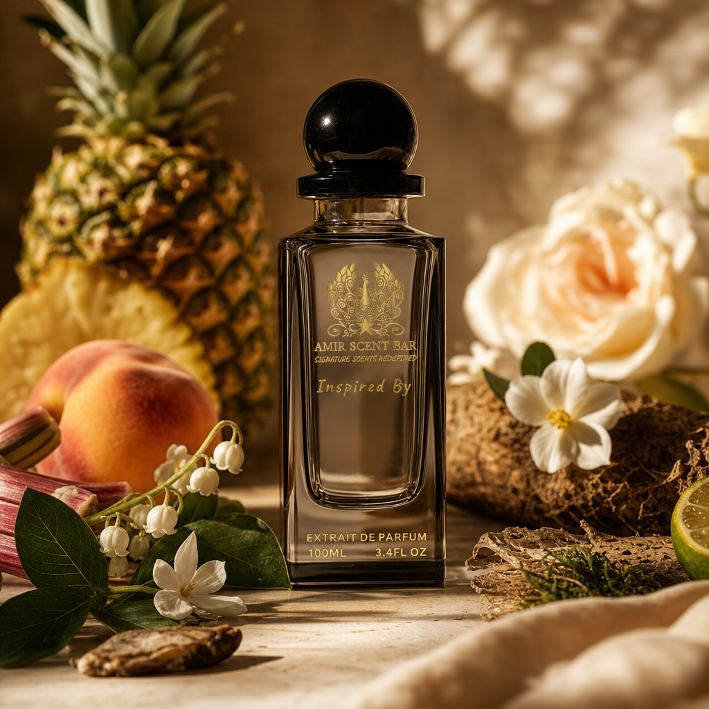 X for Women by Amir Scent Bar with peach, pineapple, rhubarb and floral notes